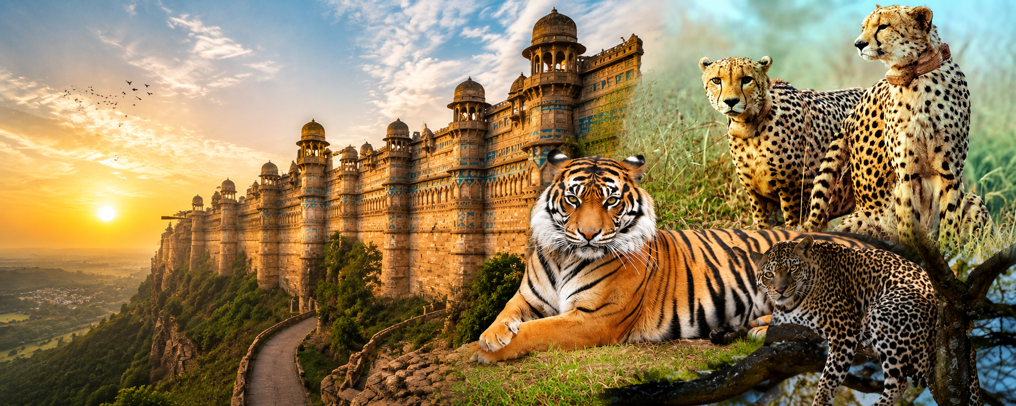 11 National Park, 24 Wildlife Sanctuaries and 9 Tiger Reserves